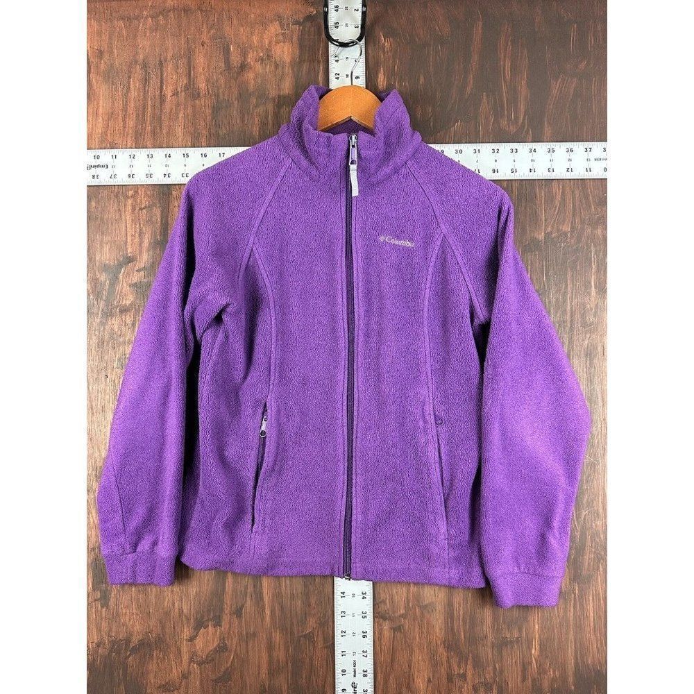 Columbia Sportswear‎ Fleece Full Zip Jacket  Purple Youth Kids Girls Large 14/16